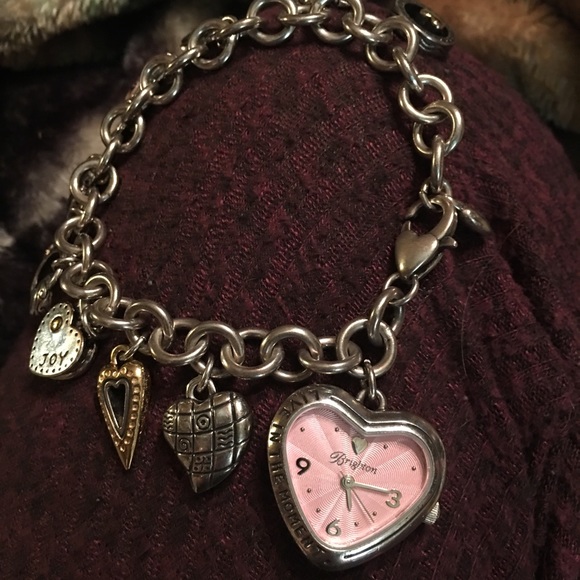 Brighton watch charm bracelet hearts GREAT DEAL - Picture 7 of 8